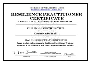 Coaching and training in resilience techniques